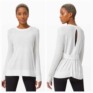 Lululemon Sincerely Yours Sweater Sz6 Color White.